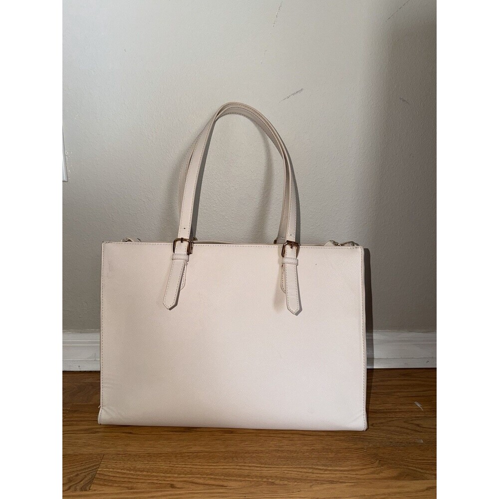 LOVEOOK Women's Professional Laptop Tote 15.6-inch Cream With Built In Charger